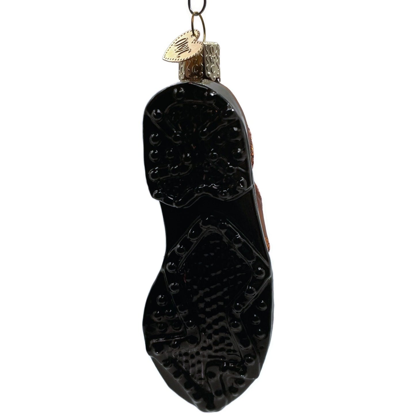 Golf Shoe Ornament Sport Brown Old World Christmas Tree OWC Glass
