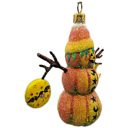 Patricia Breen Jolly Pumpkin Jack O Lantern Moon Striped Halloween Ornament 2917