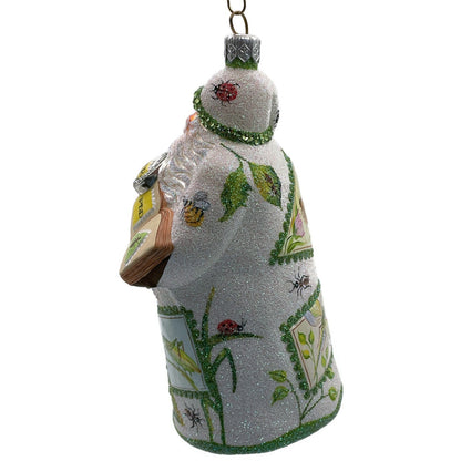 Patricia Breen Ornament Evans Santa Claus Insects Green Trim Spring Christmas