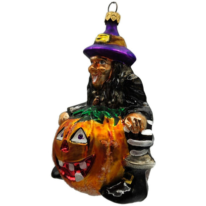 Christopher Radko Punkin Pal Witch Pumpkin Halloween Christmas Ornament 97-241-1