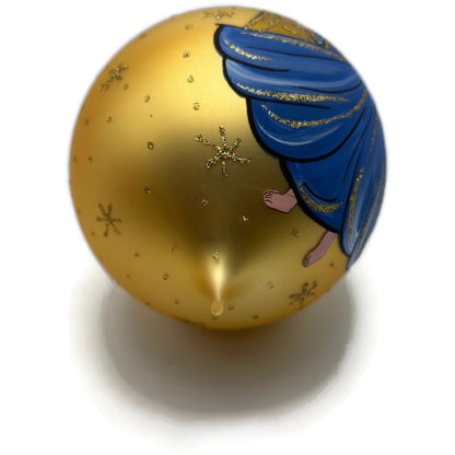 Heartfully Yours Radko Maria Luisa's Angel Blue Gold Italian Christmas Ornament
