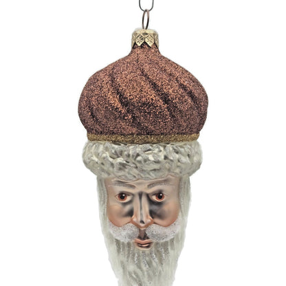 Patricia Breen Minsk Santa Claus Copper Glitter Christmas Holiday Tree Ornament