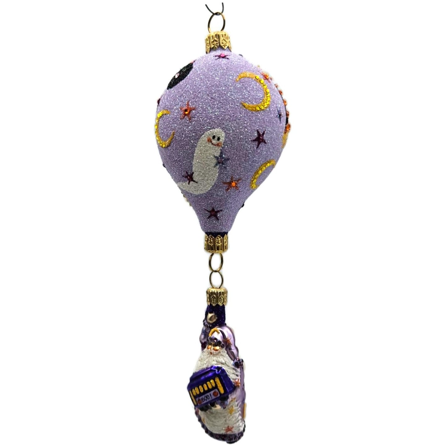 Patricia Breen Santa For Karen Halloween Icons Balloon Moon Stars Ornament Gumps