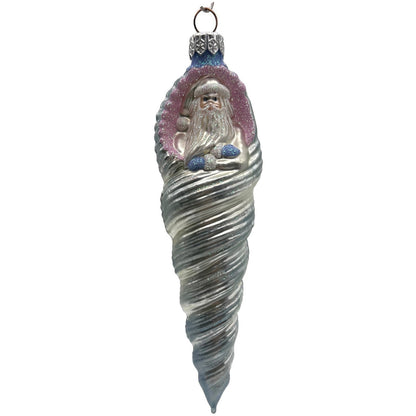Patricia Breen Triton Santa Blue Pearl Suit Summer Nautical Christmas Ornament