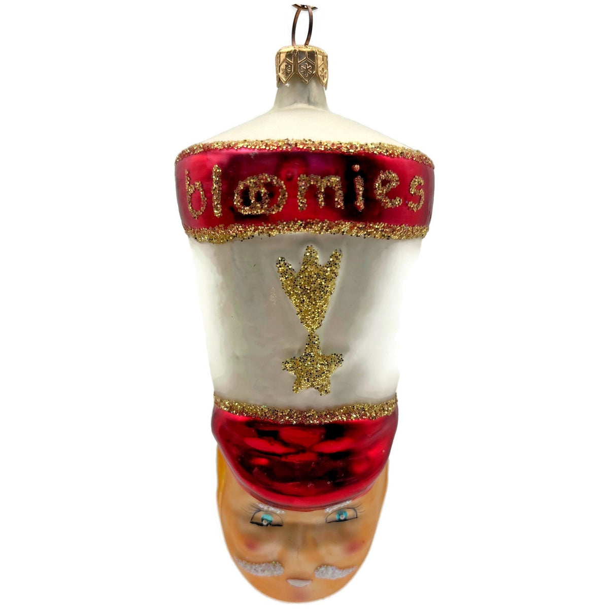 Christopher Radko Drum Major Bloomies Glass Christmas Tree Ornament 95-066-B