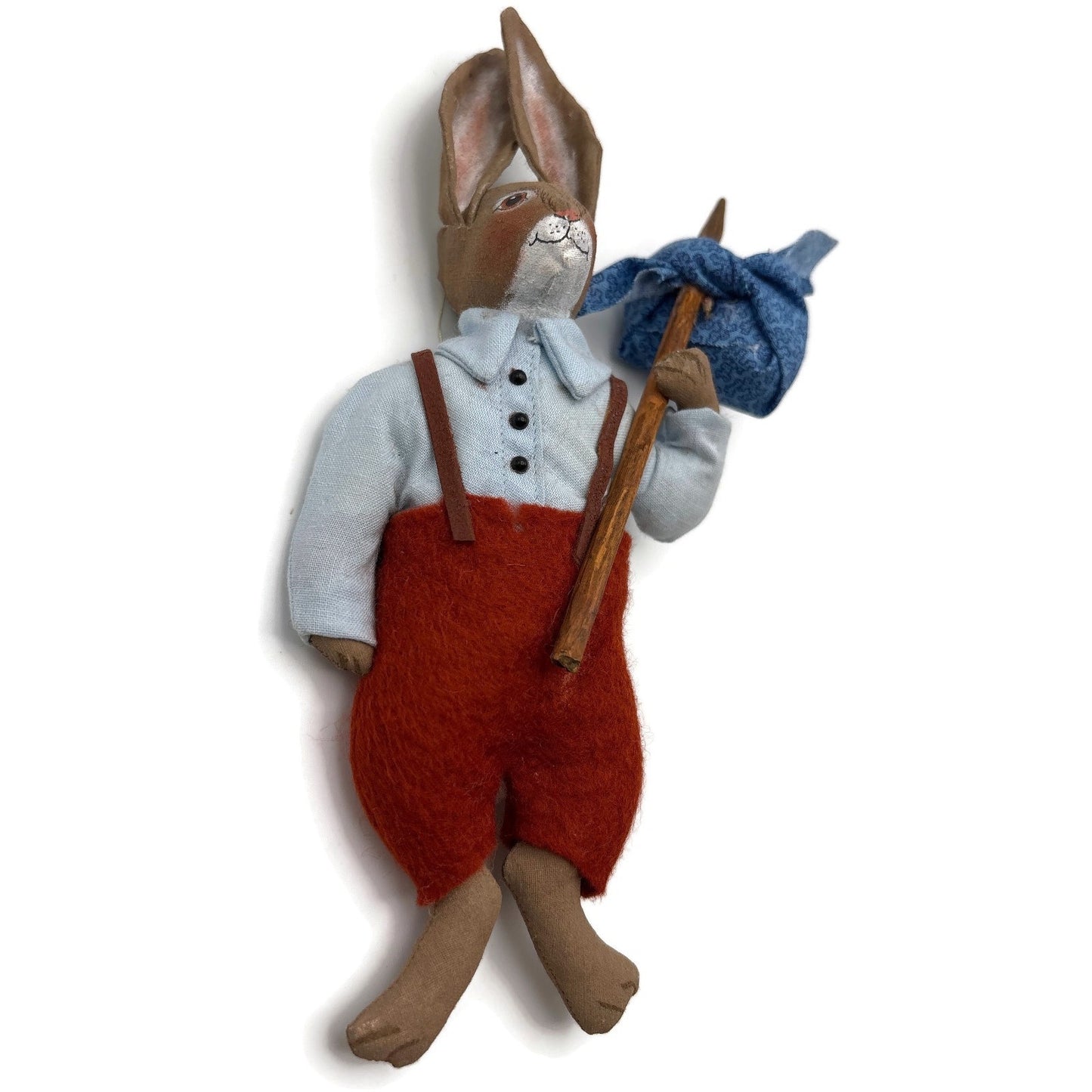 Gladys Boalt Brer Rabbit Uncle Remus Handmade Fabric Christmas Ornament Signed
