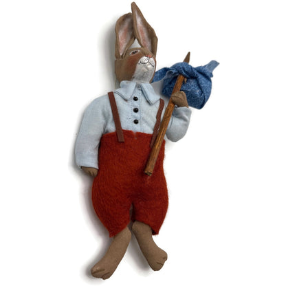 Gladys Boalt Brer Rabbit Uncle Remus Handmade Fabric Christmas Ornament Signed