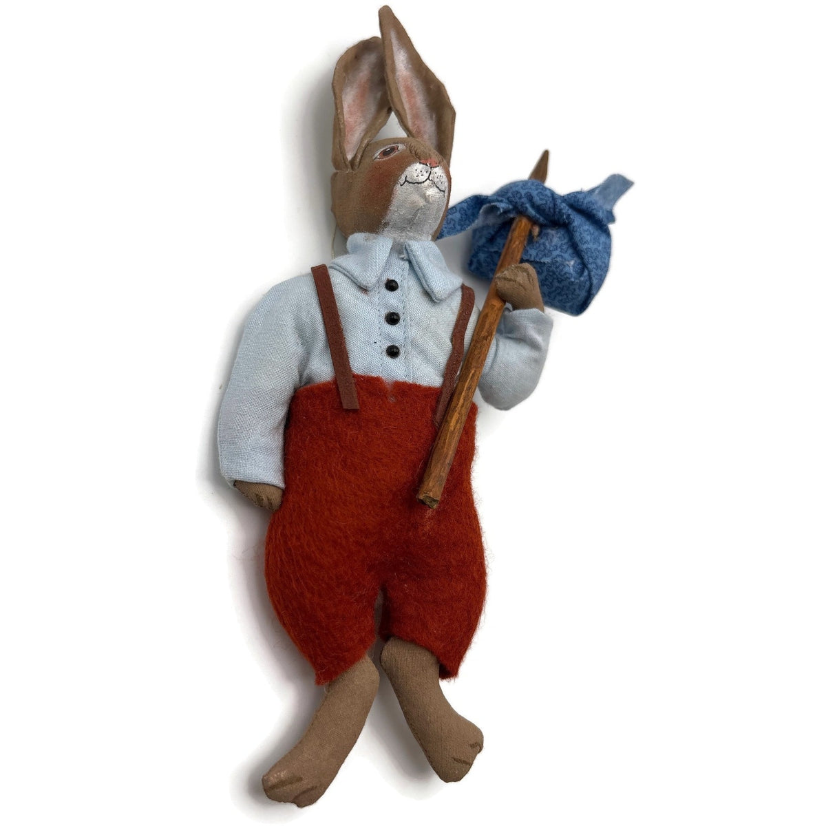 Gladys Boalt Brer Rabbit Uncle Remus Handmade Fabric Signed Christmas Ornament
