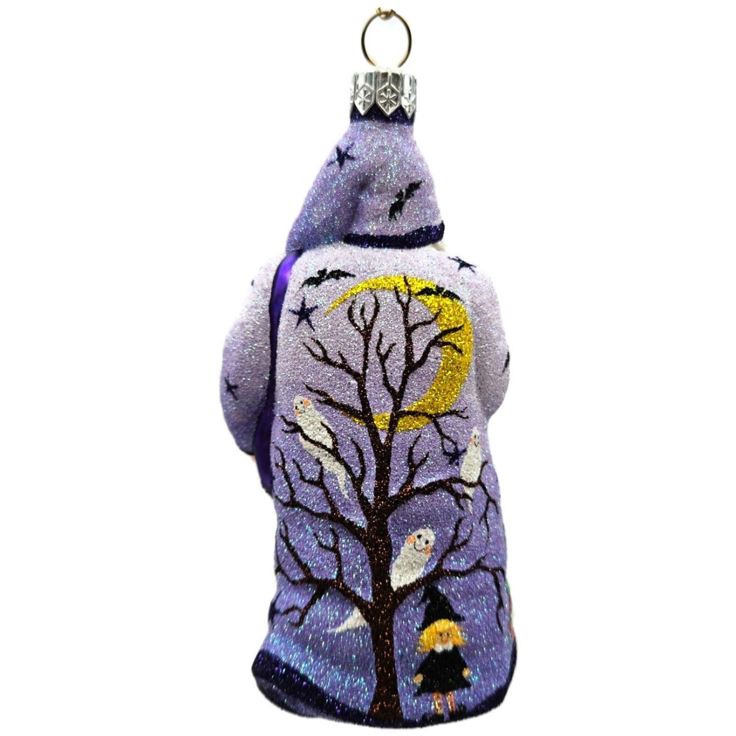 Patricia Breen Remember Me Santa Moon Purple Ghost Halloween Christmas Ornament