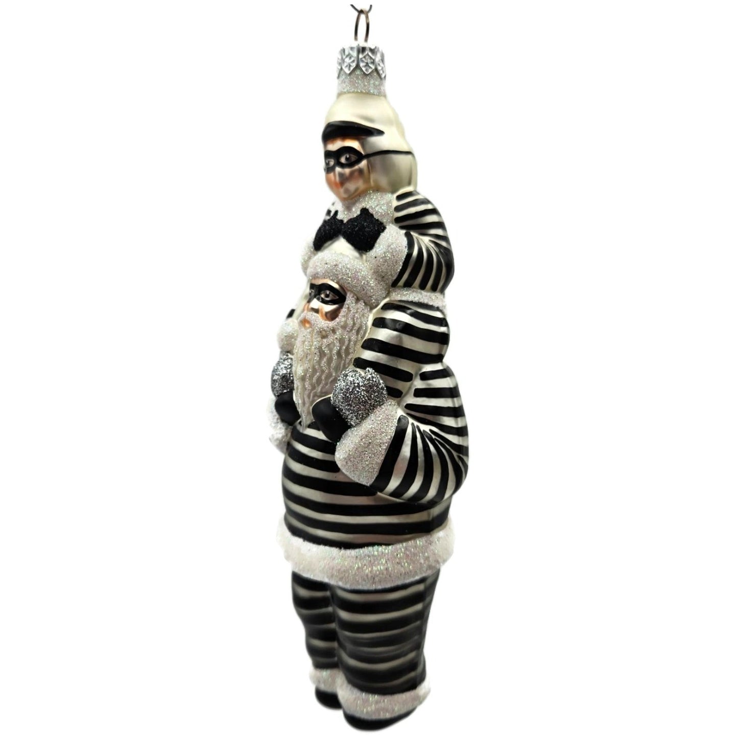 Patricia Breen Carry Me Santa Bank Robbers The Christmas Gang Striped Ornament