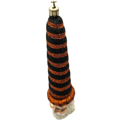 Patricia Breen Sucre Santa Halloween Black Orange Stripe Christmas Ornament 2038