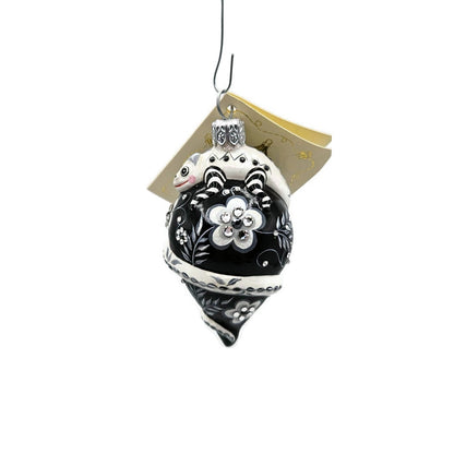 Patricia Breen Topping Chameleon Zalipie Black Spring Christmas Tree Ornament