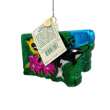Old World Christmas State of Washington Evergreen State Space Needle Ornament