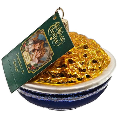 Bowl Of Mac N Cheese Ornament OWC Food Glass Old World Christmas Holiday Decor