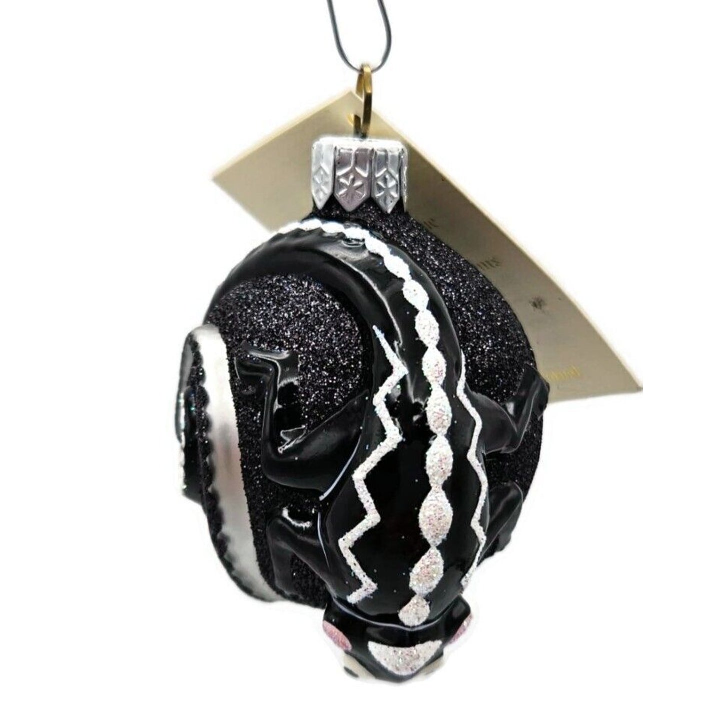 Patricia Breen Once Again for James Chameleon Black Platinum Christmas Ornament
