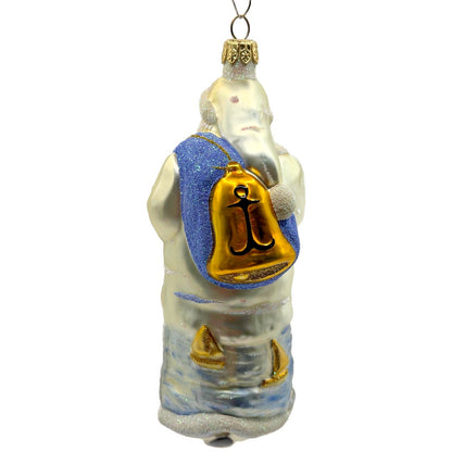 Patricia Breen Santa Of The Safe Harbour Pearl Gold Anchor Bell Summer Ornament