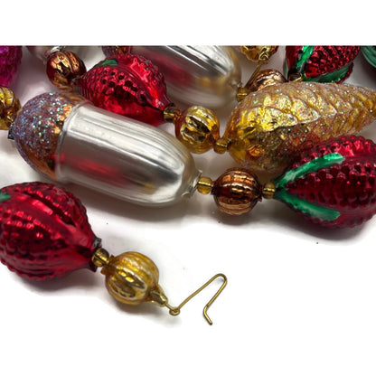 Christopher Radko Nuts and Berries Acorn Pinecone Christmas Garland 93-064-3