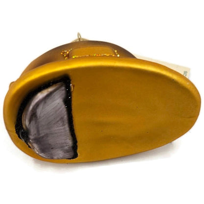 Construction Helmet Ornament Gold Safety Hat OWC Old World Christmas Tree Decor