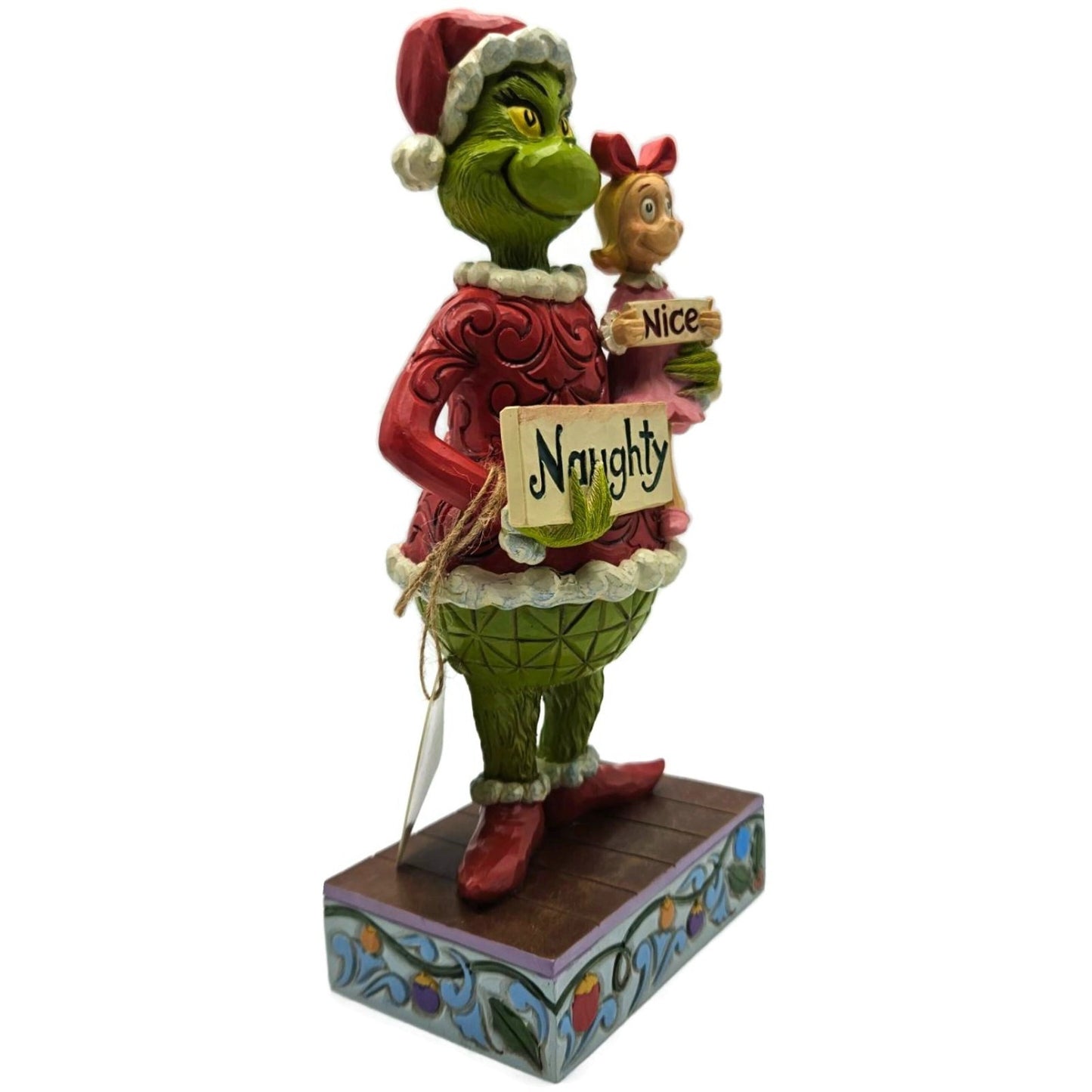 Jim Shore Dr. Seuss Grinch And Cindy Lou Naughty Nice Enesco Figurine 6015212