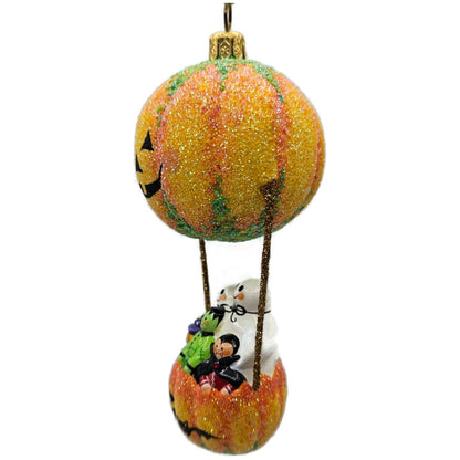 Patricia Breen Sweet Seekers Orange Pumpkin Travel Halloween Tree Ornament