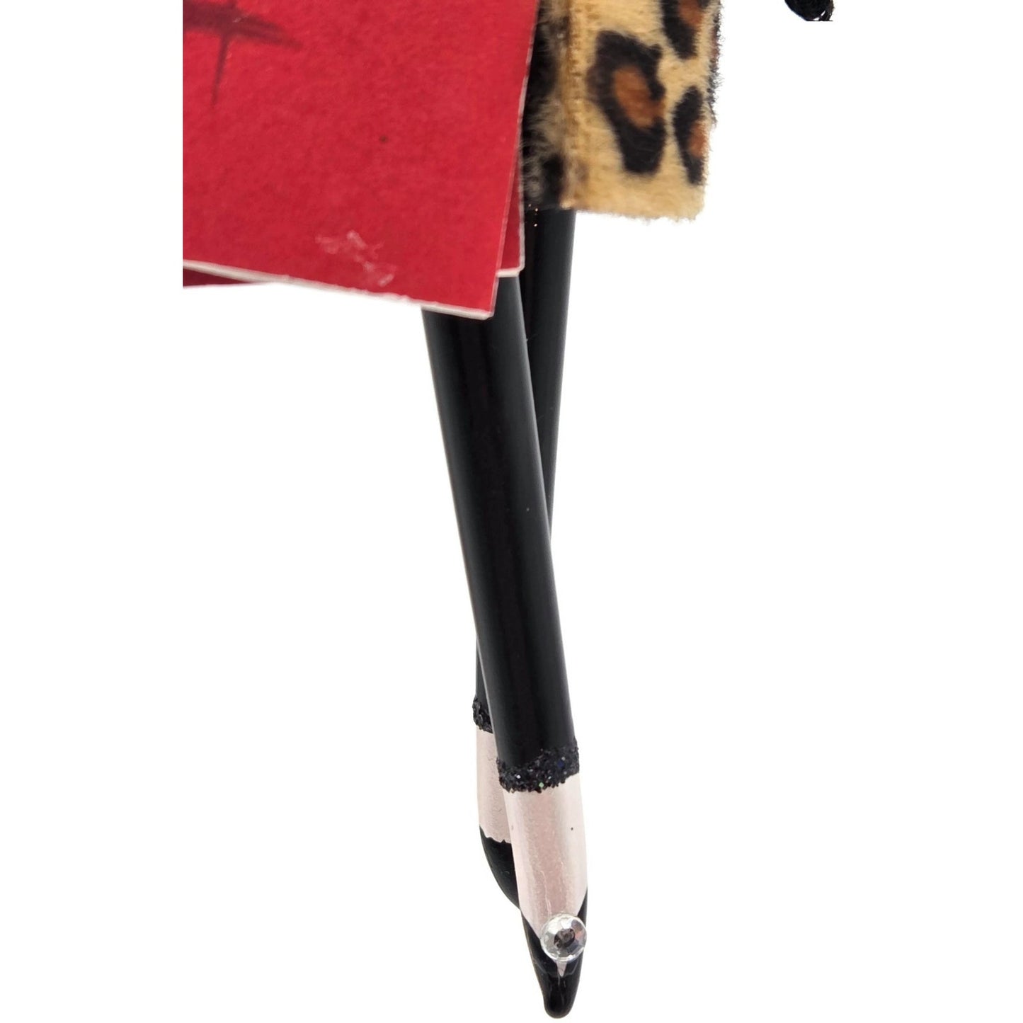 Soffieria De Carlini Fashionista Lady In Leopard Coat Shop Christmas Ornament