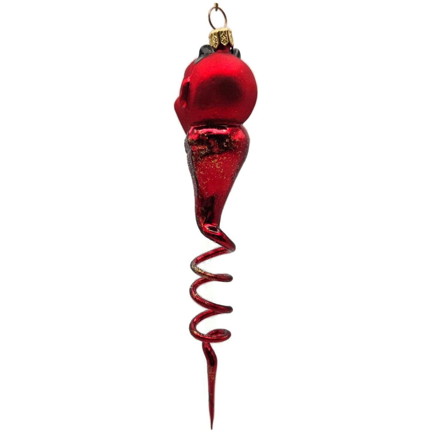 Christopher Radko Tricks for Treats Spiral Devil Red Halloween Ornament 98-047-0