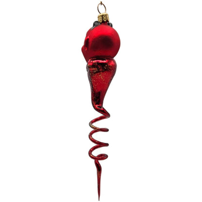 Christopher Radko Tricks for Treats Spiral Devil Red Halloween Ornament 98-047-0