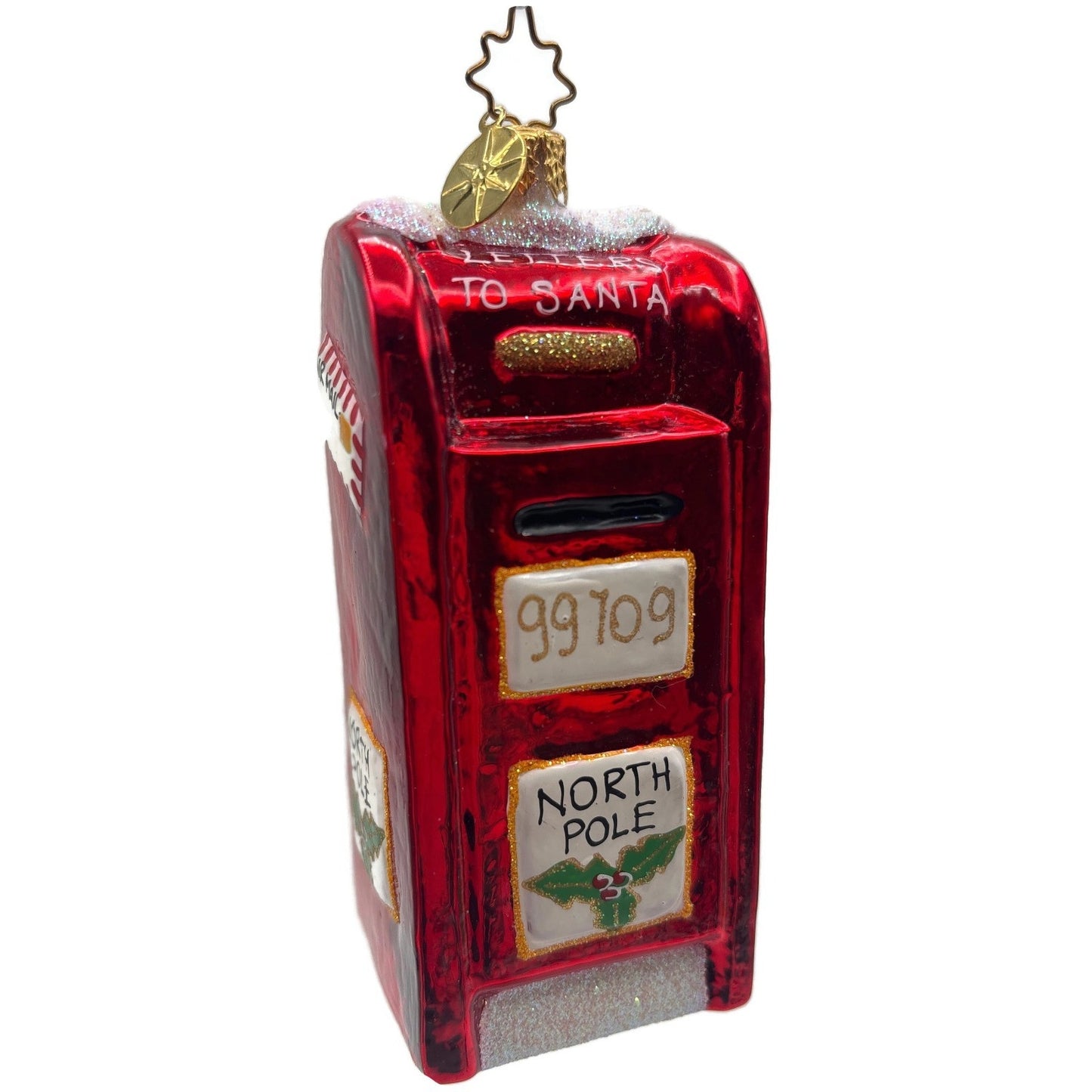 Christopher Radko Post Haste Red Mail Box Christmas Tree Ornament 1012459