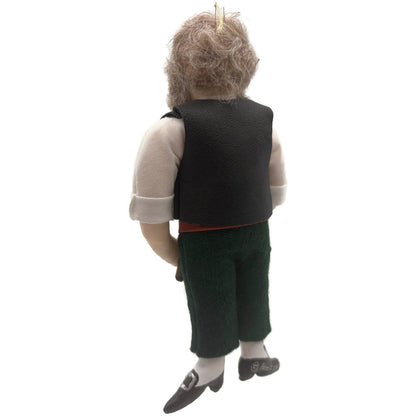 Gladys Boalt Gepetto Pinocchio Black Vest Fabric Christmas Ornament Signed