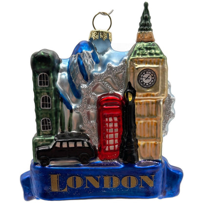 Holiday Lane Around The World London Skyline Landmark Christmas Tree Ornament