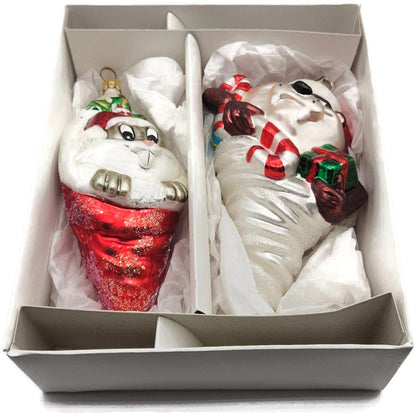 Christopher Radko Warner Bros Studio Bugs Taz Stockings Set Christmas Ornament