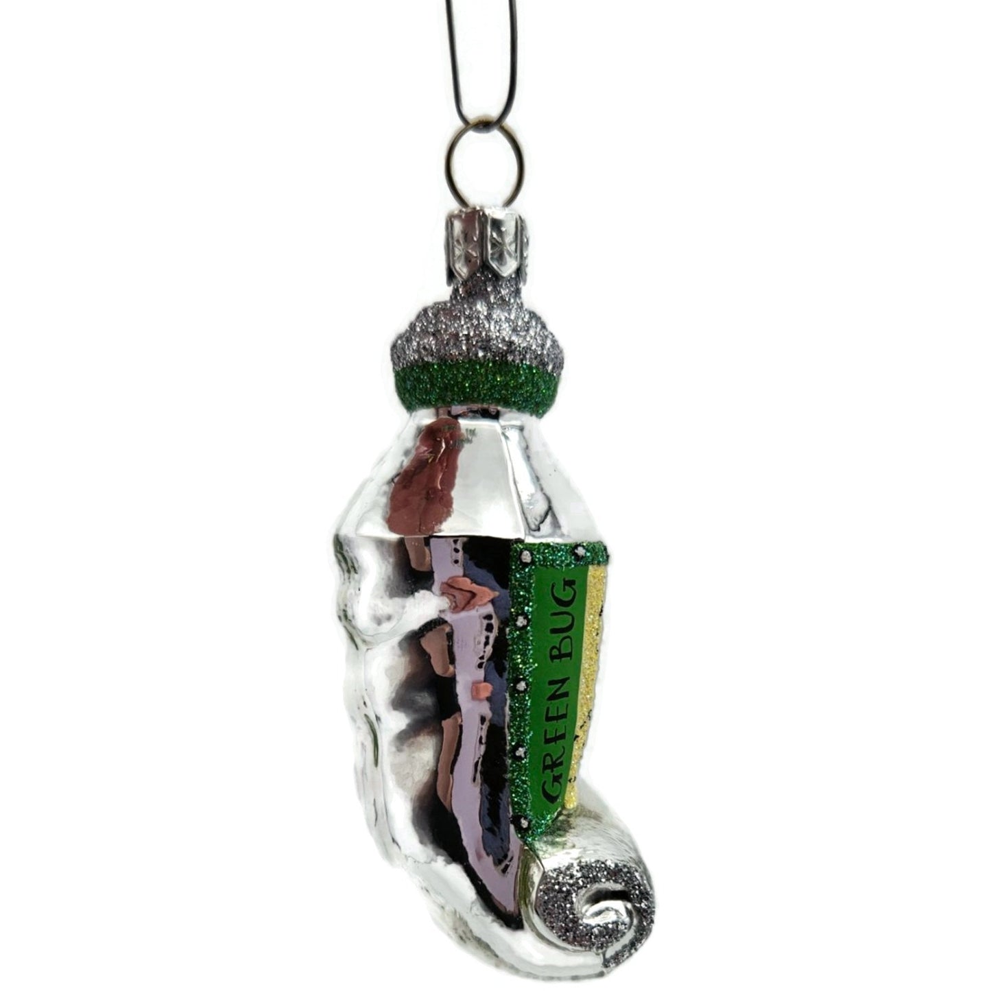 Patricia Breen Miniature Paint Tube Green Bug Rolled Spring Christmas Ornament