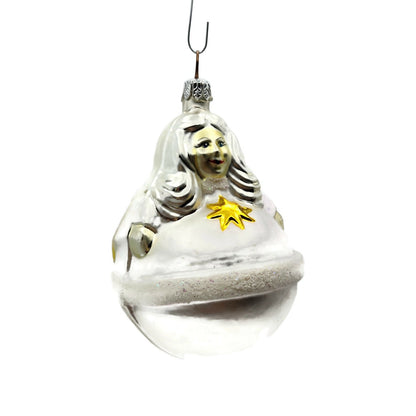 Christopher Radko Roly Poly Angel Christmas Holiday Tree Ornament 94-58