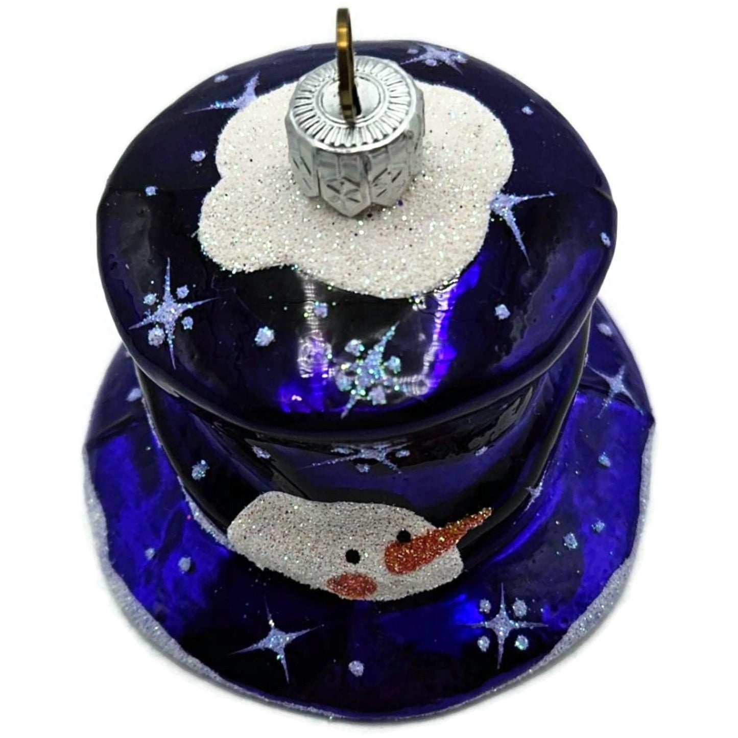 Patricia Breen Catz Hatz Purple Snowman Hat Christmas Ornament CATZ 2570GIFT