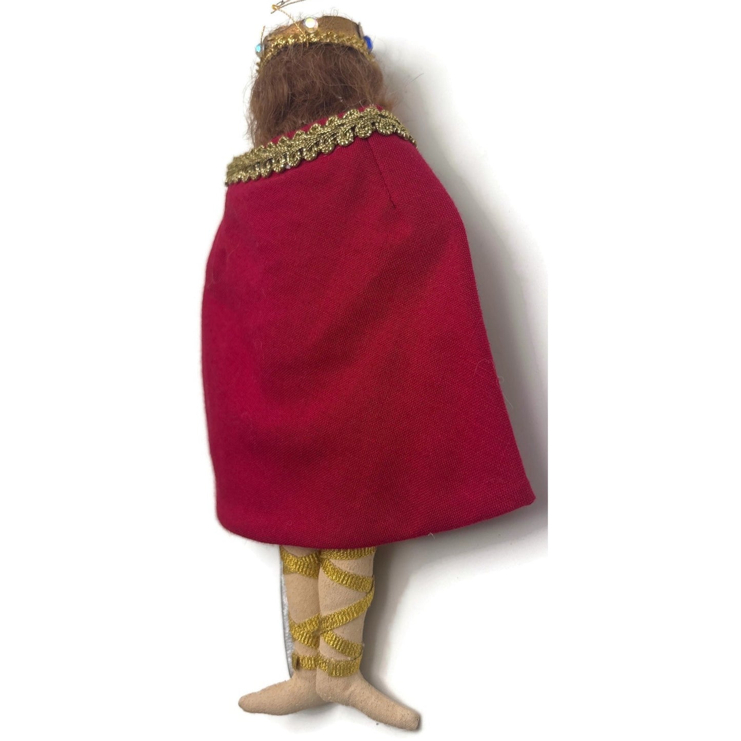 Gladys Boalt King Arthur Camelot Welsh Handmade Fabric Christmas Ornament