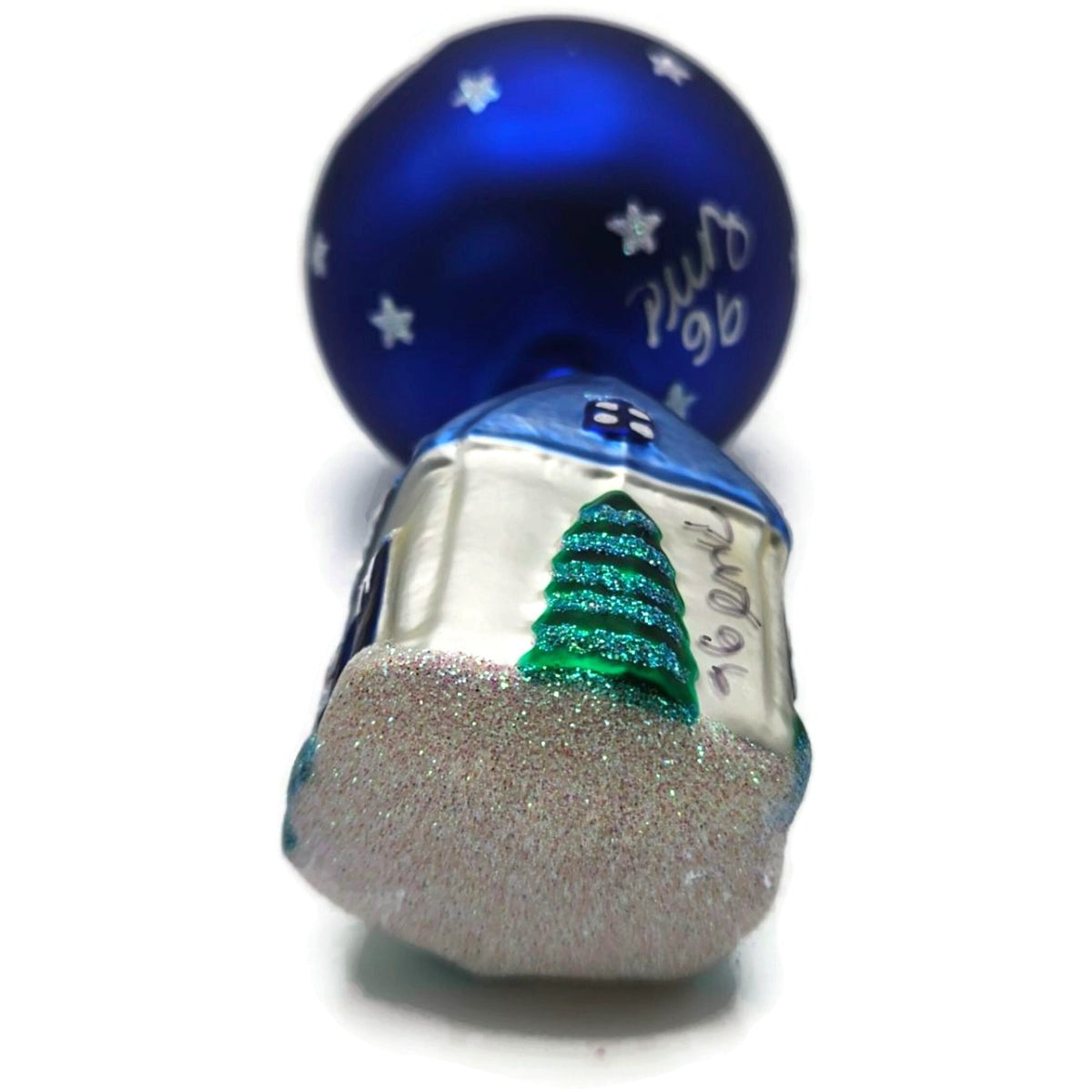 Patricia Breen Night House Larger House Blue Moon Christmas Ornament Signed 9519