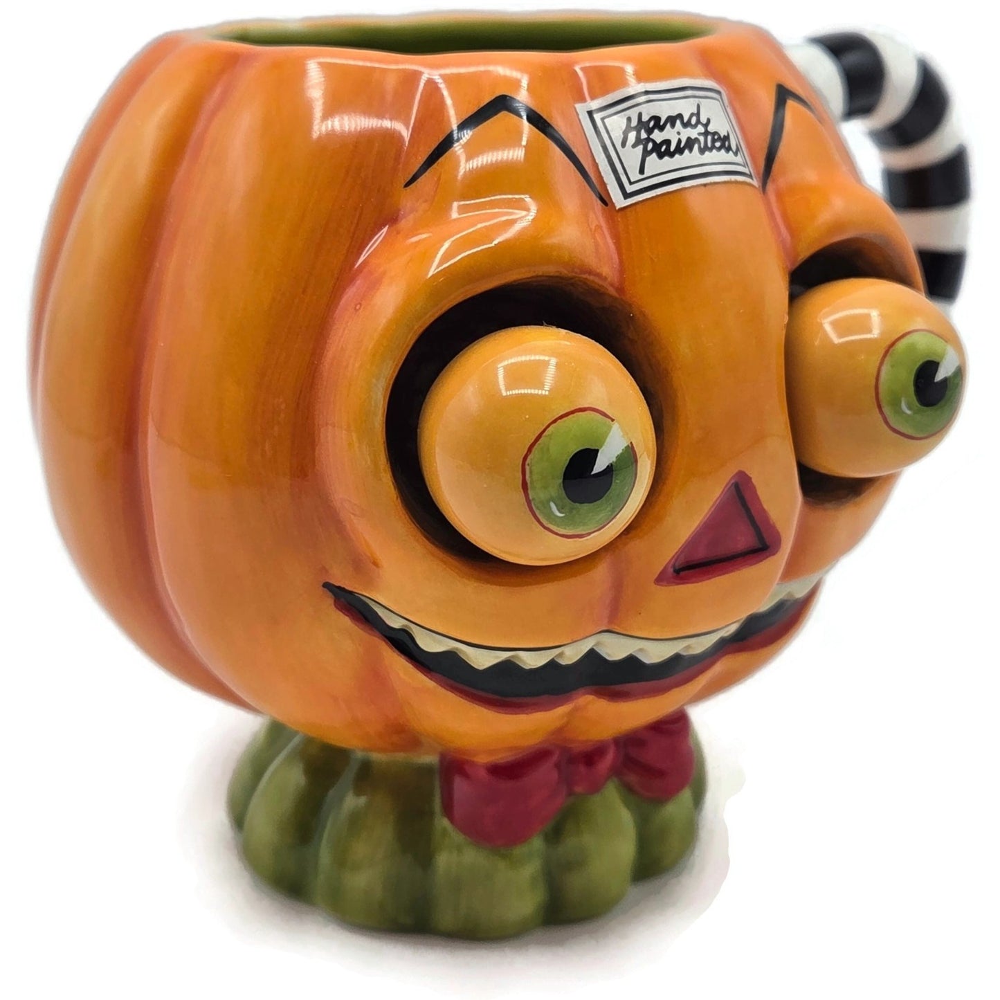 Department 56 Halloween Google Eye Pumpkin Coffee Tea Mug Cup Ceramic 56.34599