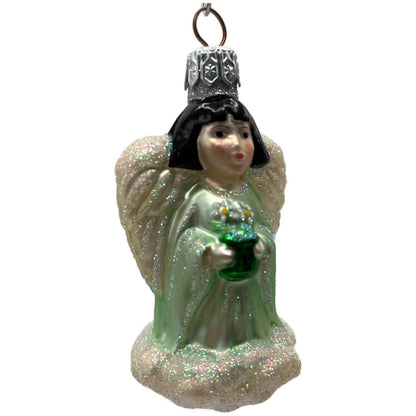 Patricia Breen Angel from Quartet Of Angels Pastel Green Christmas Tree Ornament
