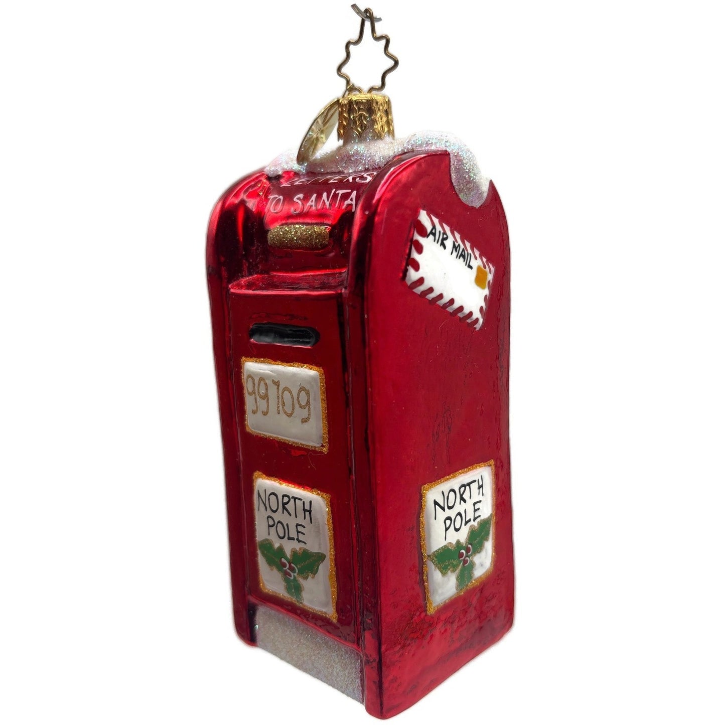 Christopher Radko Post Haste Red Mail Box Christmas Tree Ornament 1012459