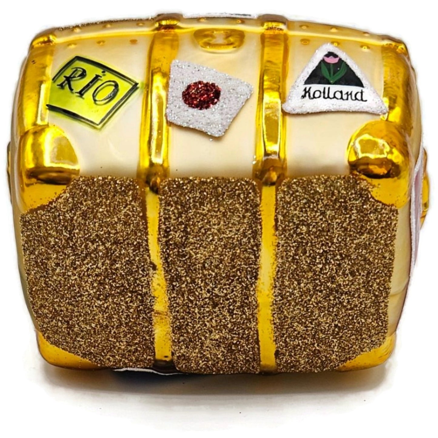 Patricia Breen Bon Voyage Gold Atlanta Cairo Rio Travel Christmas Tree Ornament