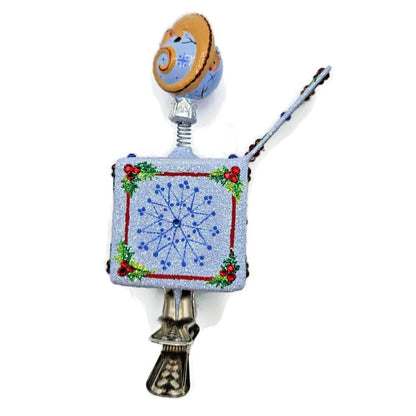 Patricia Breen Pop Goes the Chameleon Reindeer Holly Clip On Christmas Ornament