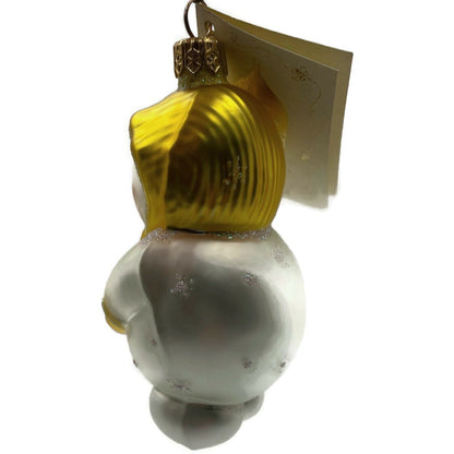 Patricia Breen Ornament Snowbaby Yellow Snowflakes Pearl Christmas Tree Decor