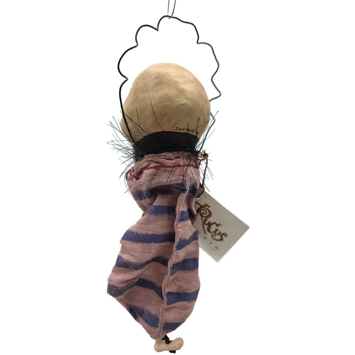 Rucus Studios Bone Head Skeleton Halloween Ornament By Scott Smith 2001 Handmade