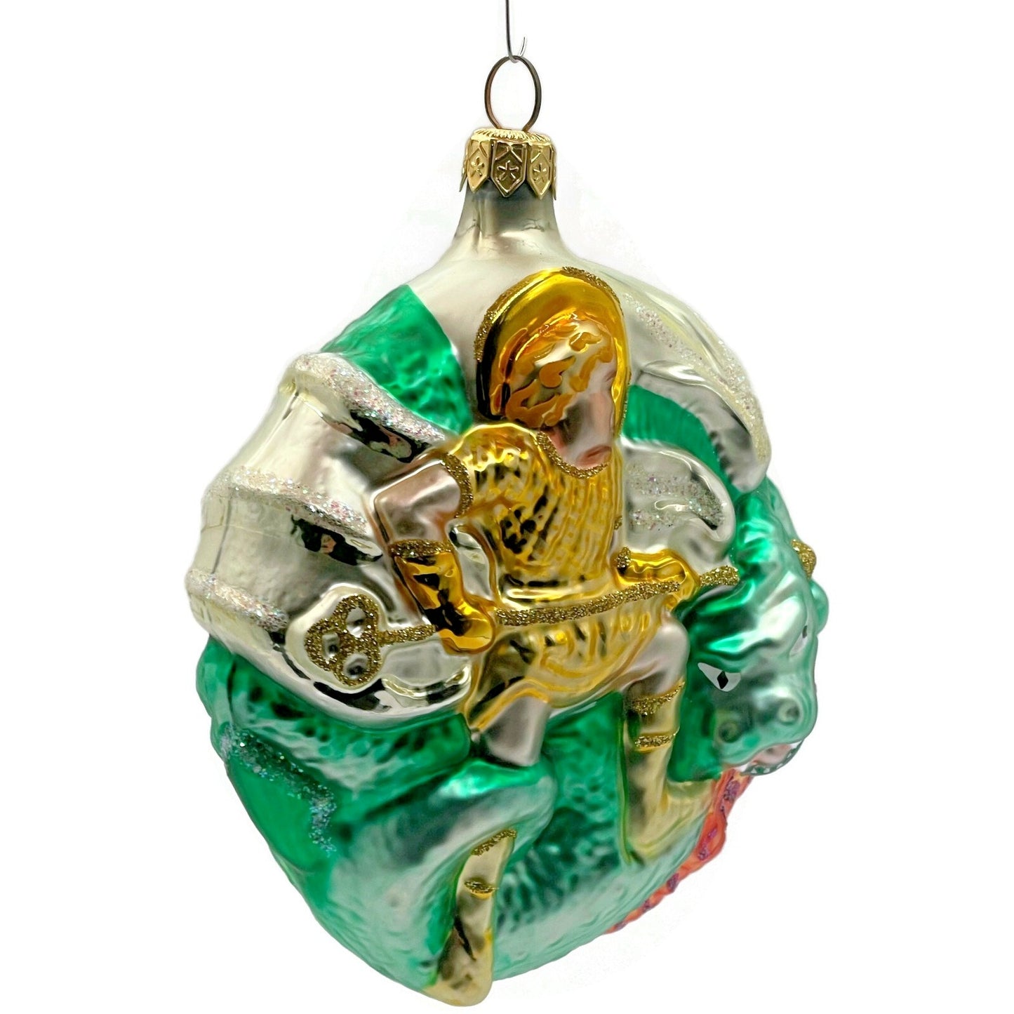 Patricia Breen St George And The Dragon Blonde Hair Christmas Tree Ornament Art