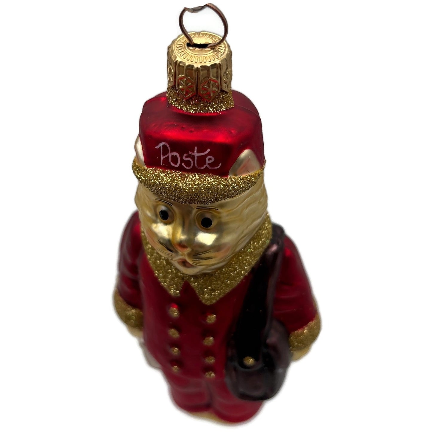 Patricia Breen Le Postal Cat Red Hearts Valentines Christmas Tree Ornament