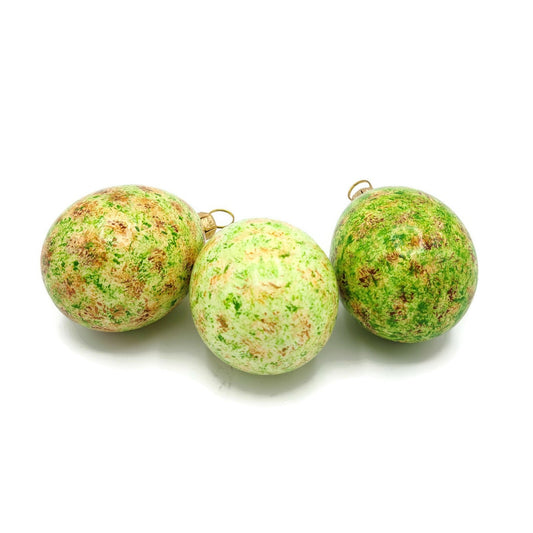 Patricia Breen Medium Egg Trio Artic Warbler Green Spring Easter Ornament Set