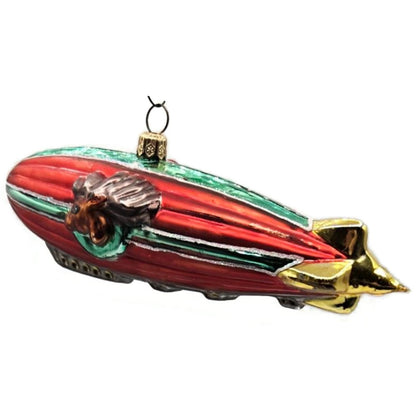 Christopher Radko Zippedee Zeppelin Blimp Santa Claus Christmas Tree Ornament