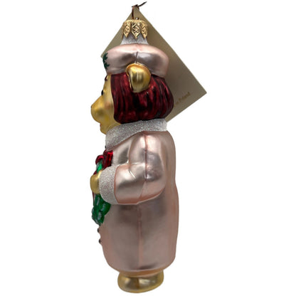 Patricia Breen Mama Bear Pink Green Red Holly Christmas Tree Ornament