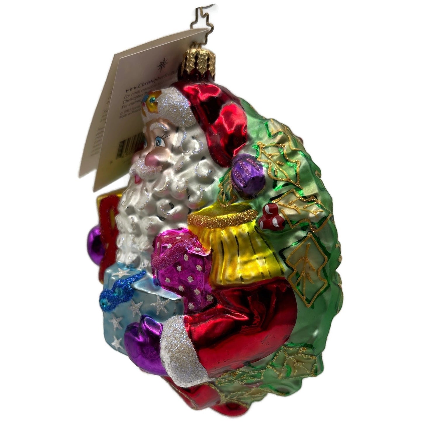 Christopher Radko A Gift For Giving Santa Christmas Tree Ornament 1010306