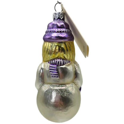 Patricia Breen Snow Woman Purple Pearl Winter Scarf Christmas Tree Ornament